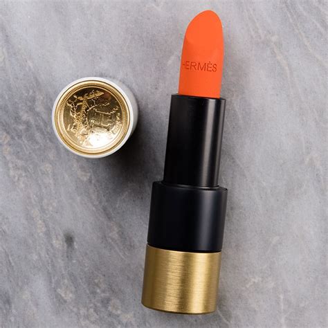 hermes orange boite lipstick dupe|Hermes Rose Inoui & Orange Boite Rouge Matte Lipsticks.